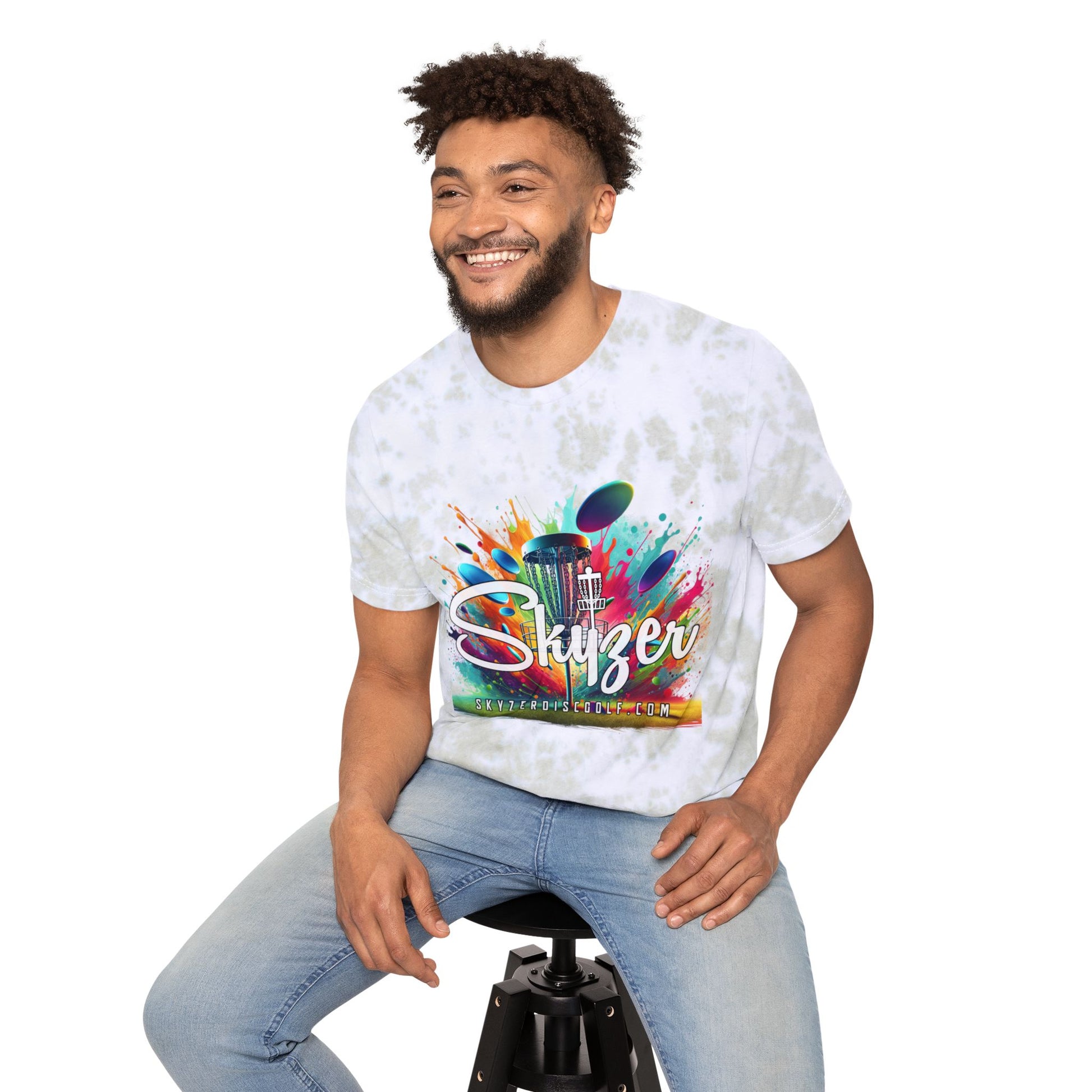 Skyzer Disc Golf Unisex Tie-Dyed T-Shirt-Skyzer Disc Golf