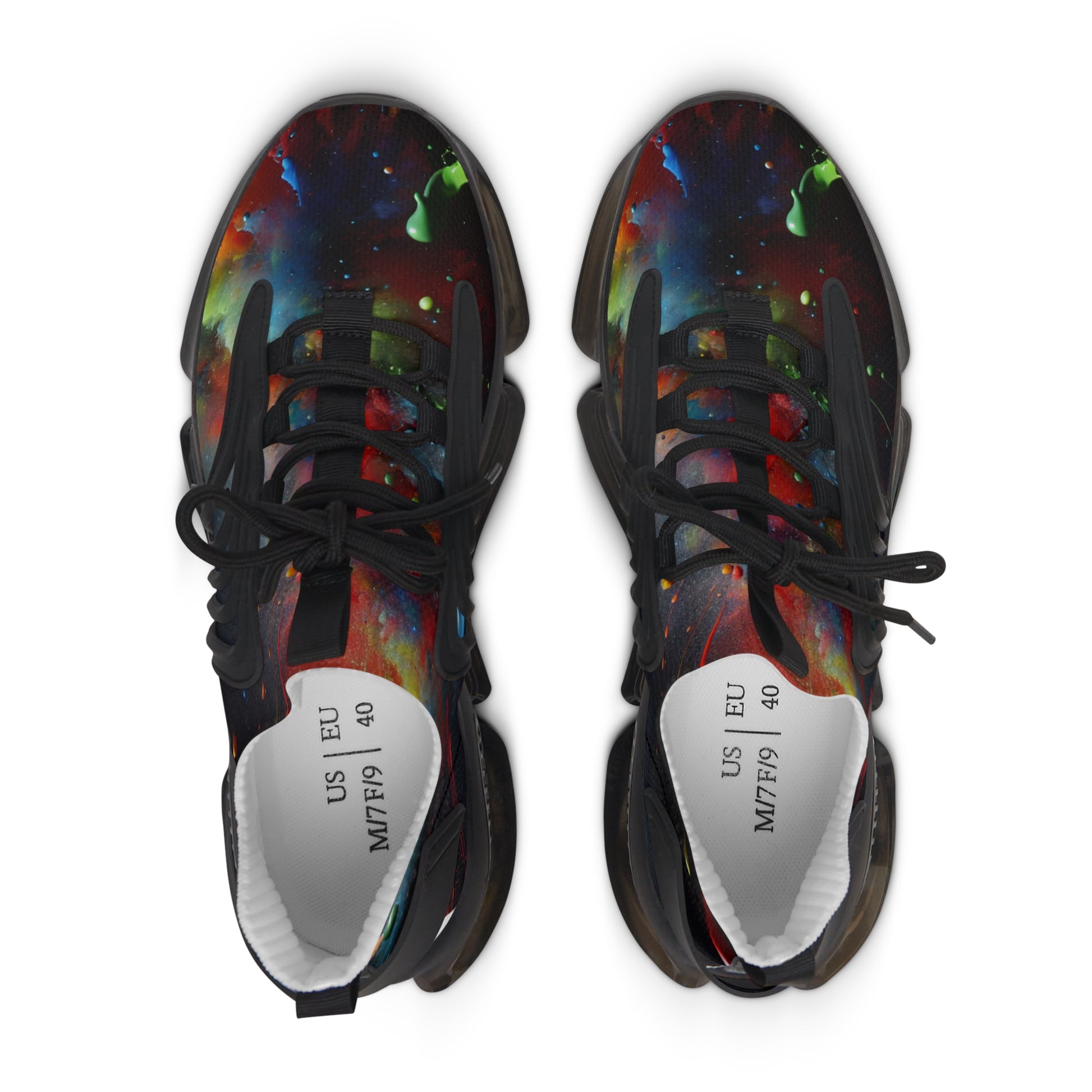 Skyzer Disc Golf Galaxy Print Women's Mesh Sneakers-Skyzer Disc Golf
