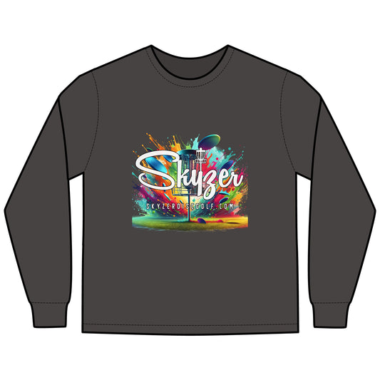 Skyzer Disc Golf Long Sleeve T-Shirt-Skyzer Disc Golf