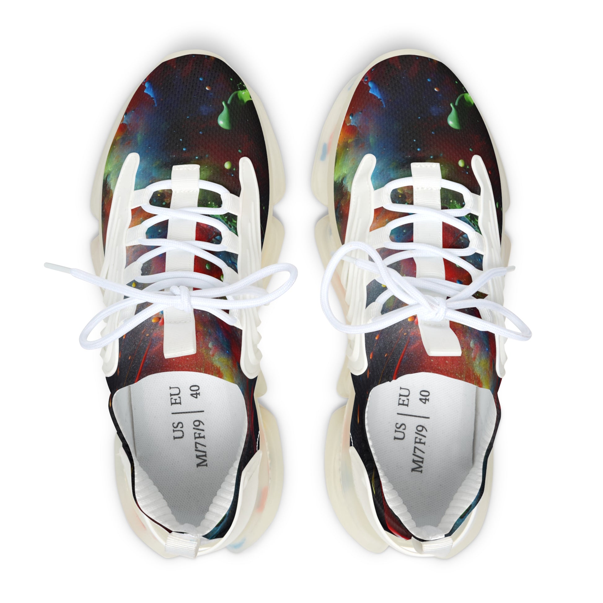 Skyzer Disc Golf Galaxy Print Women's Mesh Sneakers-Skyzer Disc Golf
