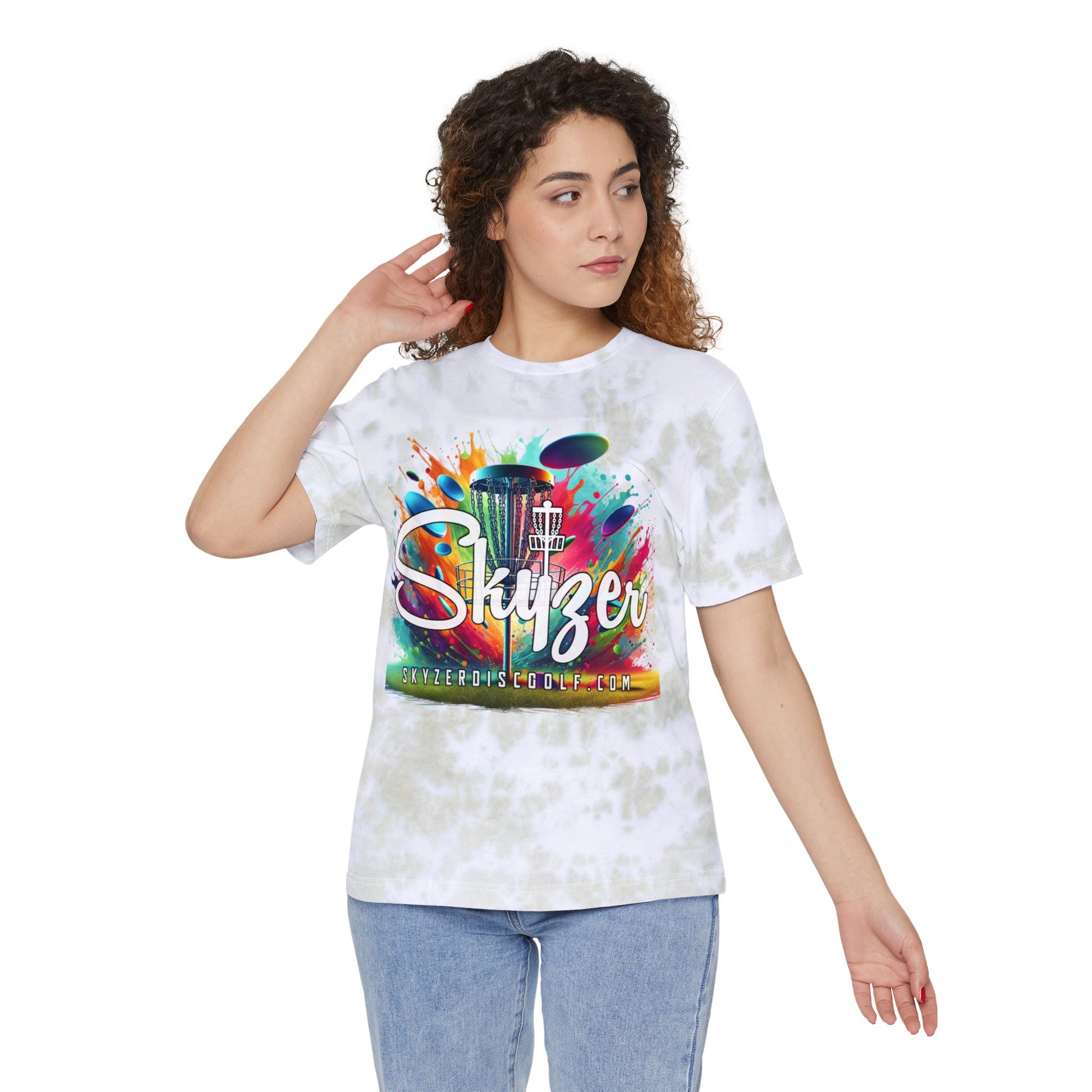 Skyzer Disc Golf Unisex Tie-Dyed T-Shirt-Skyzer Disc Golf