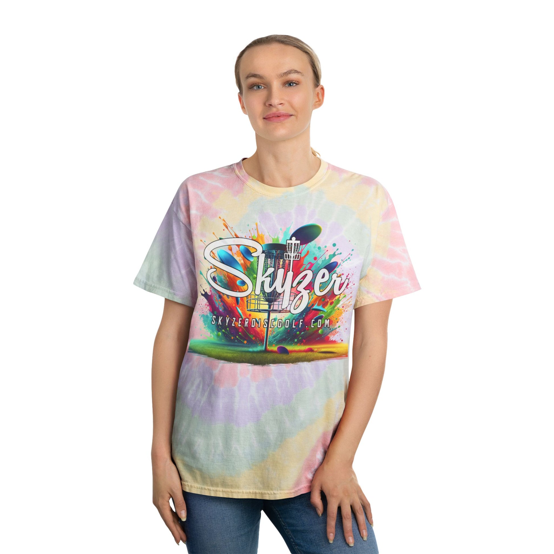 Skyzer Disc Golf Tie-Dye Tee for Disc Golf Lovers-Skyzer Disc Golf