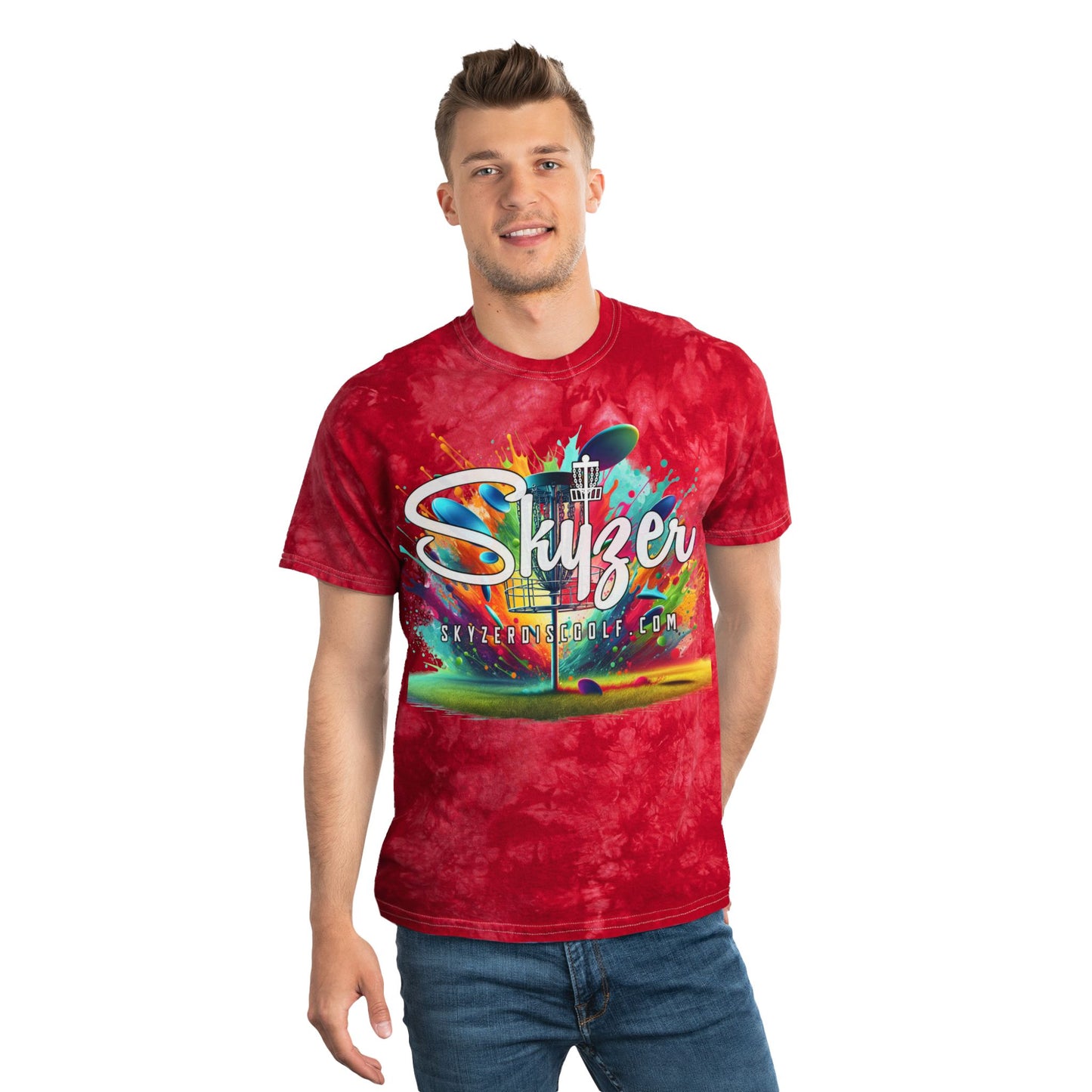 Skyzer Disc Golf Tie-Dye Tshirt-Skyzer Disc Golf