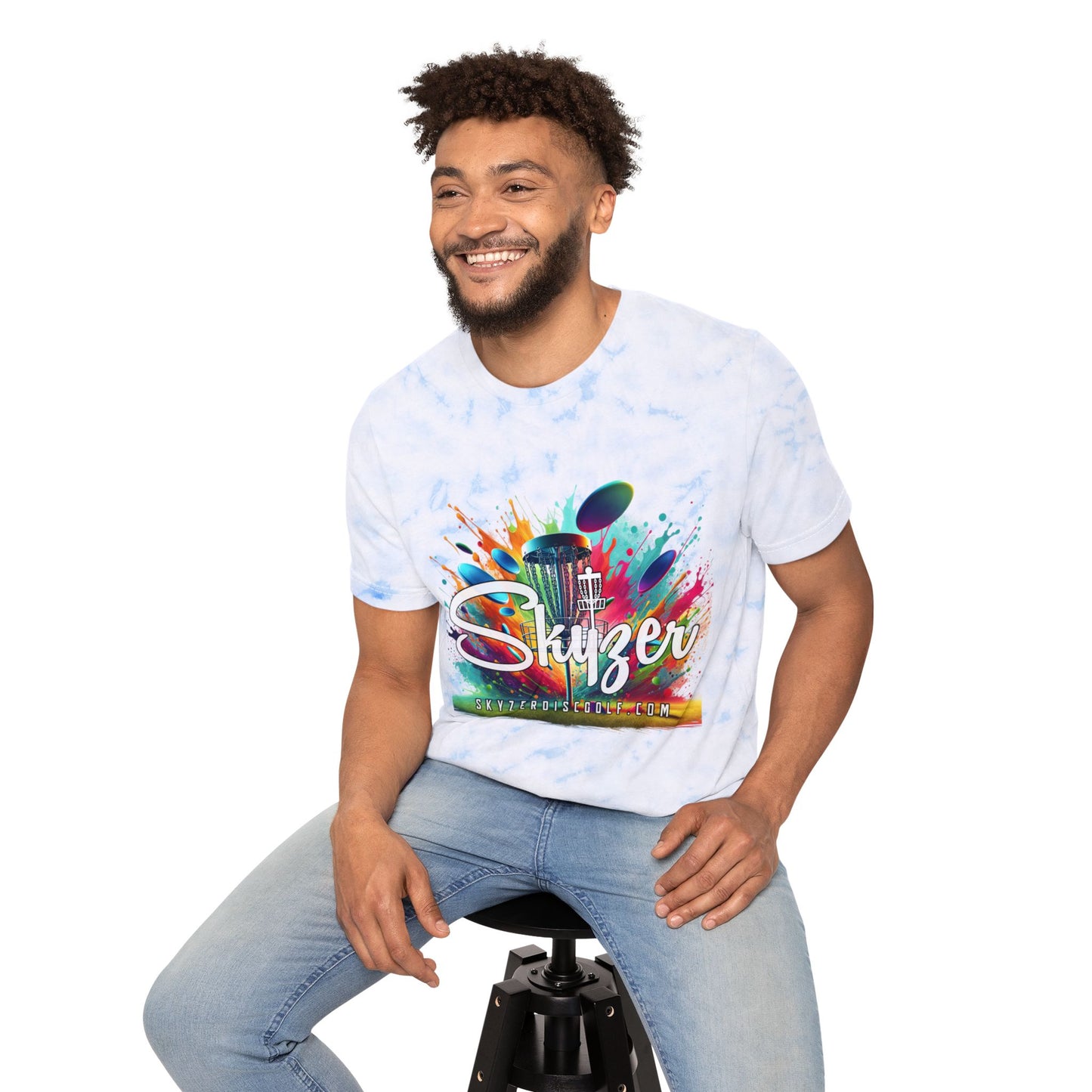 Skyzer Disc Golf Unisex Tie-Dyed T-Shirt-Skyzer Disc Golf