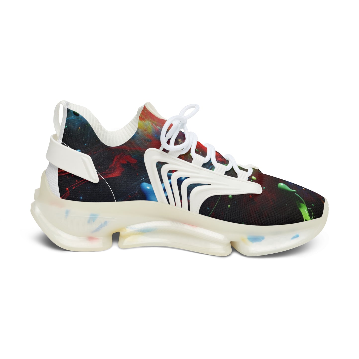 Skyzer Disc Golf Galaxy Print Women's Mesh Sneakers-Skyzer Disc Golf