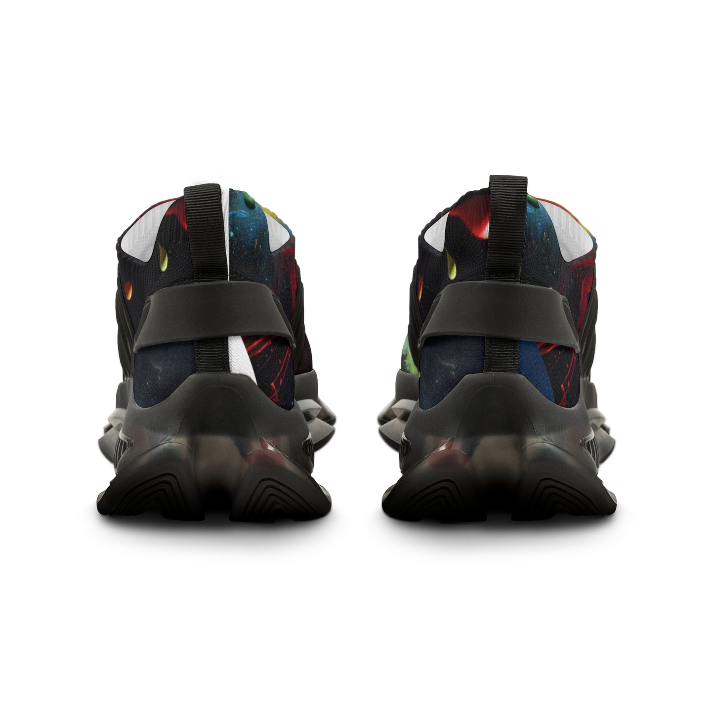 Skyzer Disc Golf Galaxy Print Men's Mesh Sneakers-Skyzer Disc Golf