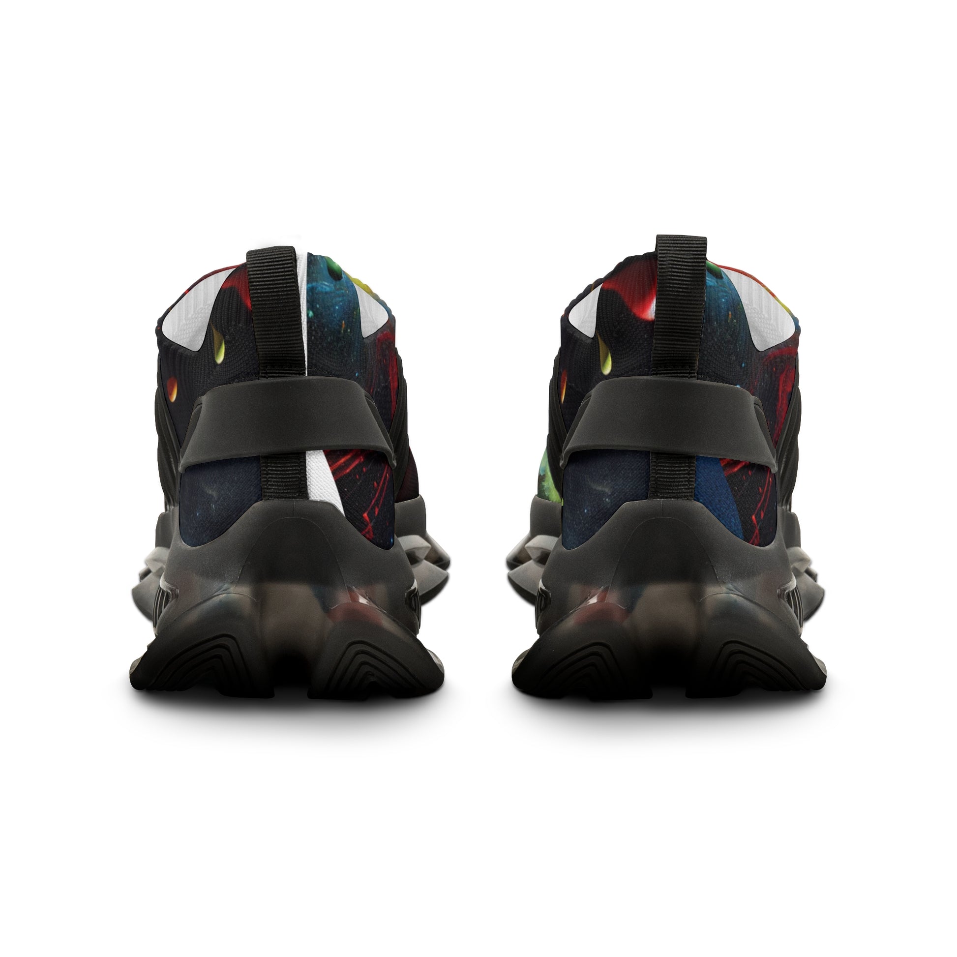 Skyzer Disc Golf Galaxy Print Men's Mesh Sneakers-Skyzer Disc Golf