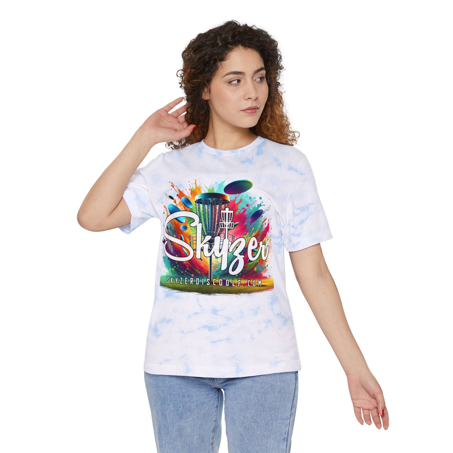 Skyzer Disc Golf Unisex Tie-Dyed T-Shirt-Skyzer Disc Golf