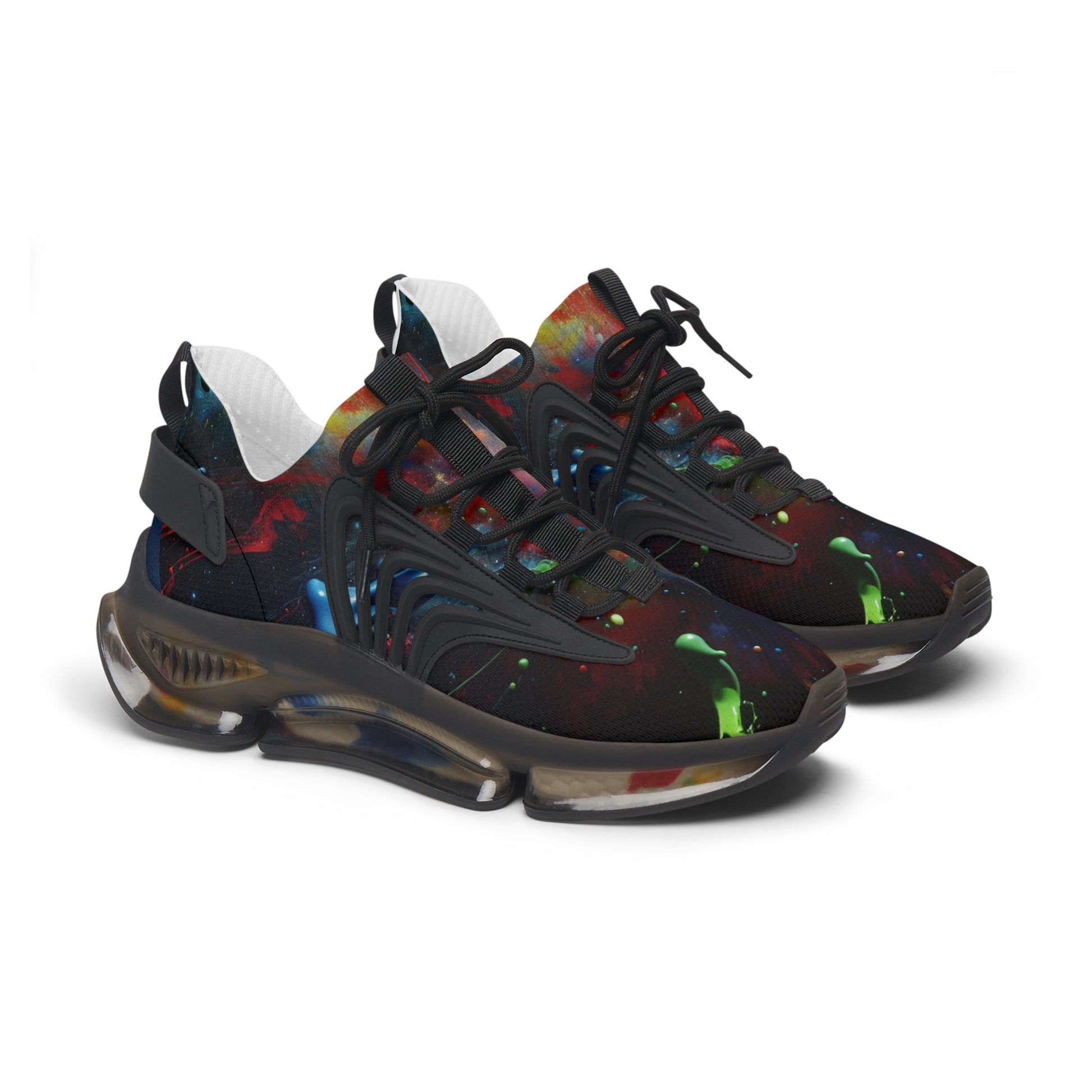 Skyzer Disc Golf Galaxy Print Women's Mesh Sneakers-Skyzer Disc Golf