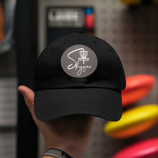 Skyzer Hat with Leather Patch (Round)-Skyzer Disc Golf