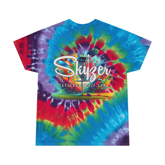 Skyzer Disc Golf Tie-Dye Tee for Disc Golf Lovers