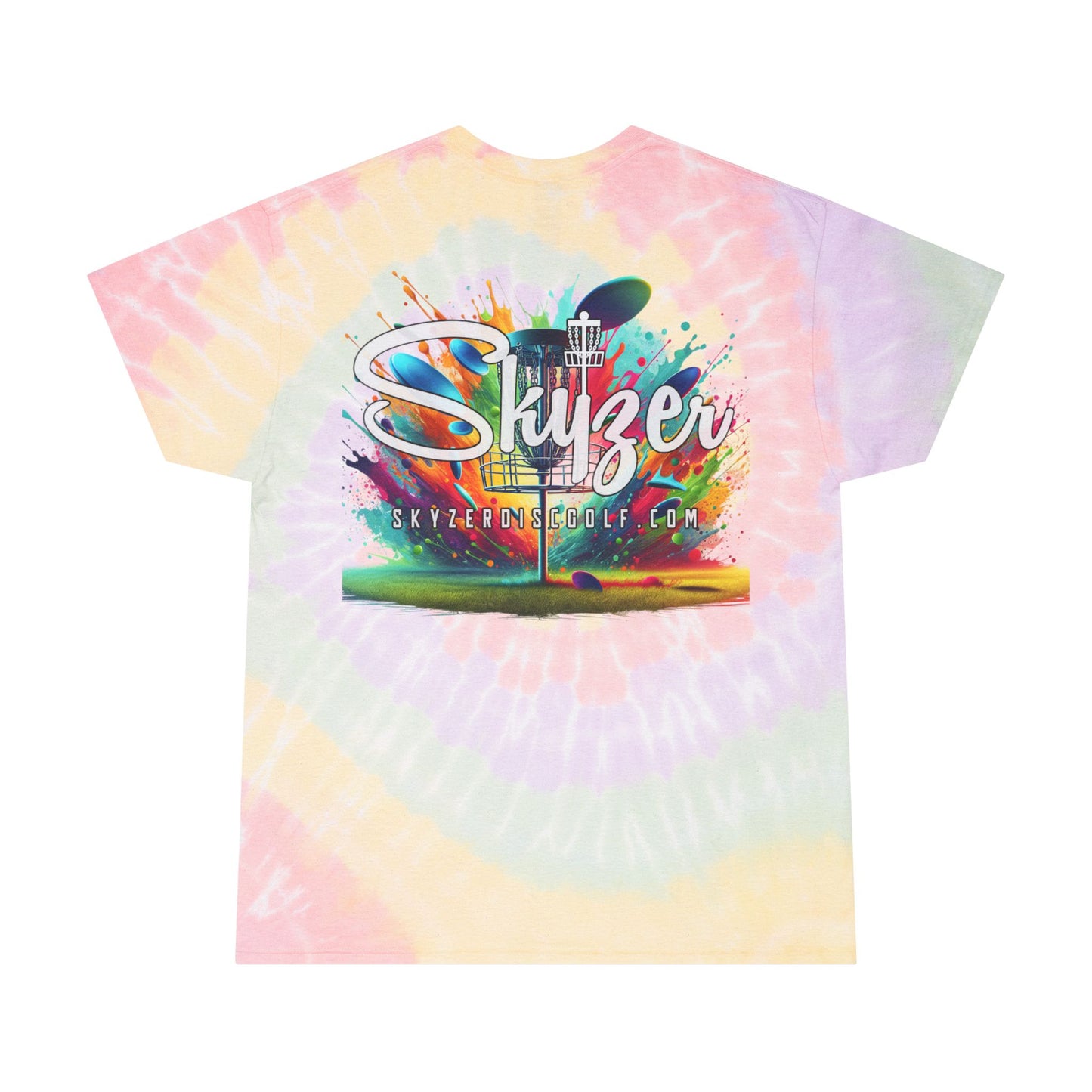Skyzer Disc Golf Tie-Dye Tee for Disc Golf Lovers