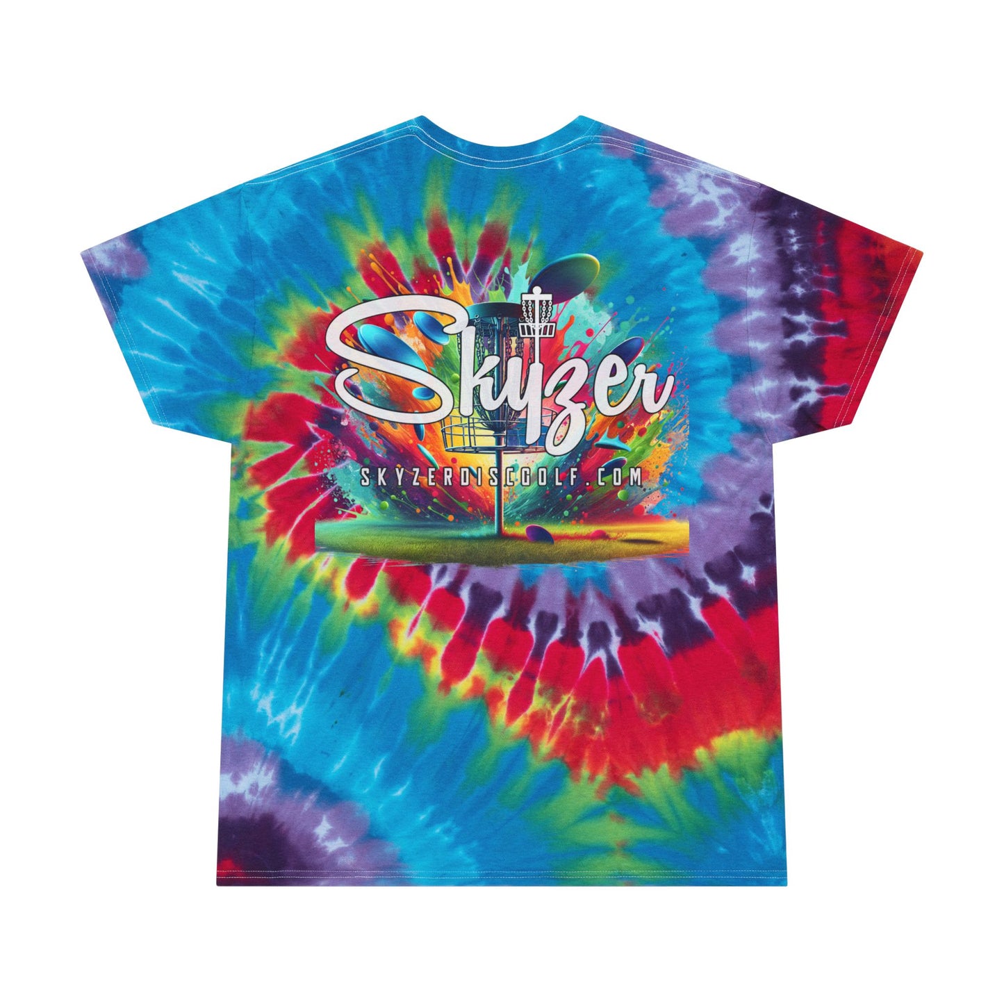 Skyzer Disc Golf Tie-Dye Tee for Disc Golf Lovers