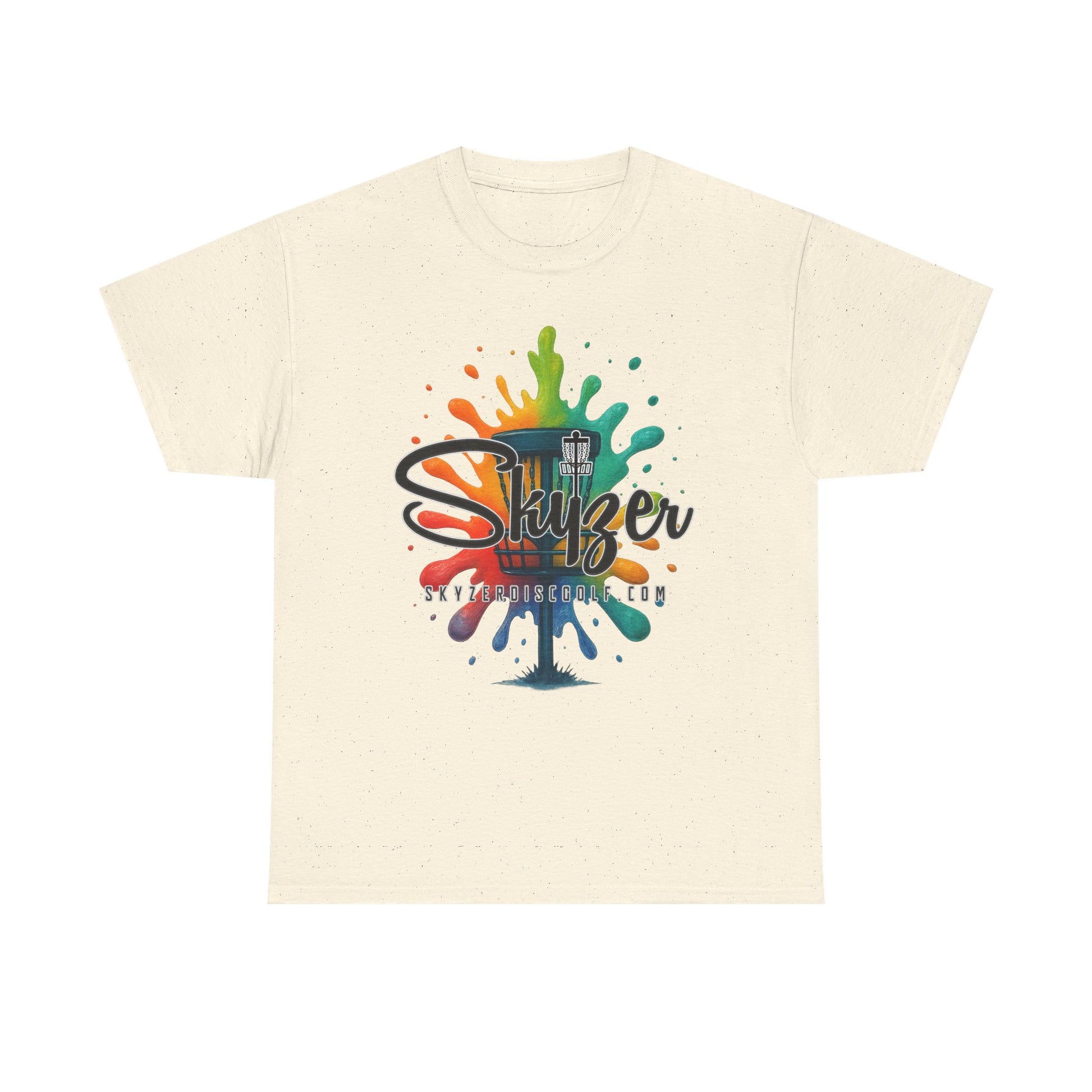 Skyzer Disc Golf Colorful Unisex Heavy Cotton Tee-Skyzer Disc Golf