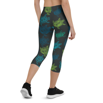 Women's Leggings with Sea Turtle Print
