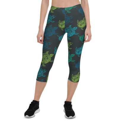 Women's Leggings with Sea Turtle Print