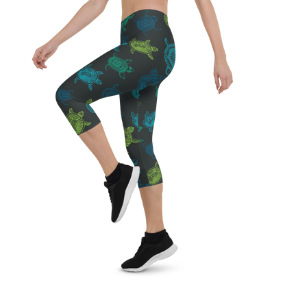 Women's Leggings with Sea Turtle Print