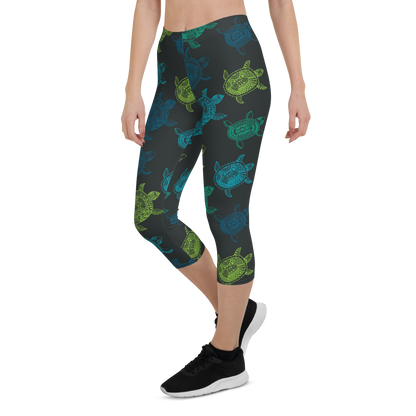 Women's Leggings with Sea Turtle Print