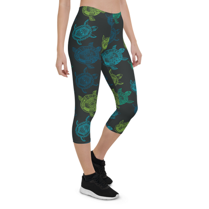 Women's Leggings with Sea Turtle Print
